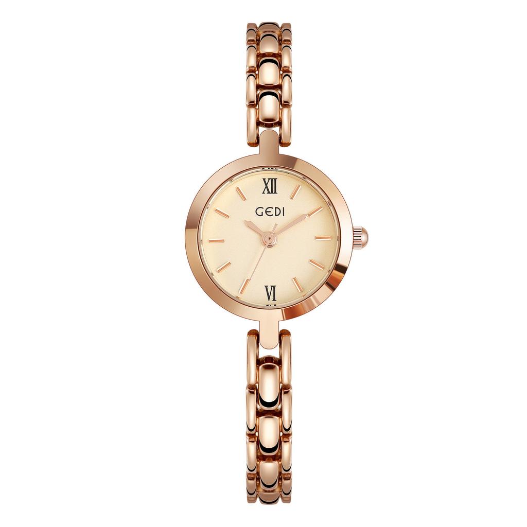 Exquisite Alloy Watch Women'S Simple Temperament Thin Belt Small High-End Quartz Watch