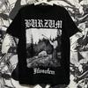 Burzum Band European and American Imported Metal Men and Women Spring and Summer Printing Flip Tshirt