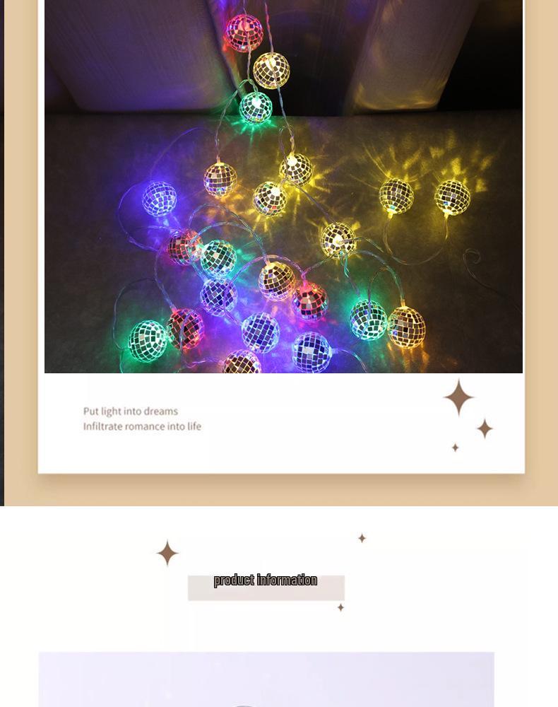 LED Moroccan Solar Festival String Lights - Christmas Bar Decoration