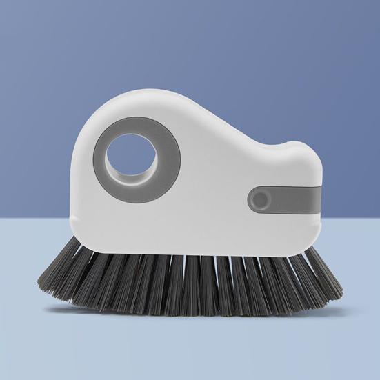 1/2 ks štěrbinový kartáč 2 v 1 kartáč na čištění drážek přenosný čistič okenních kolejniček s tvrdými štětinami škrabka lopatka ergonomická rukojeť čistič štěrbin