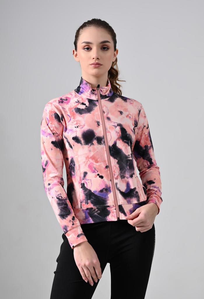 Body Smith Abstract Peach Zipper