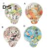 Cartoon Pattern Reflector Folding Fan Portable Lightweight Foldable Fan Fish Orange Panda Pattern Hand Fan