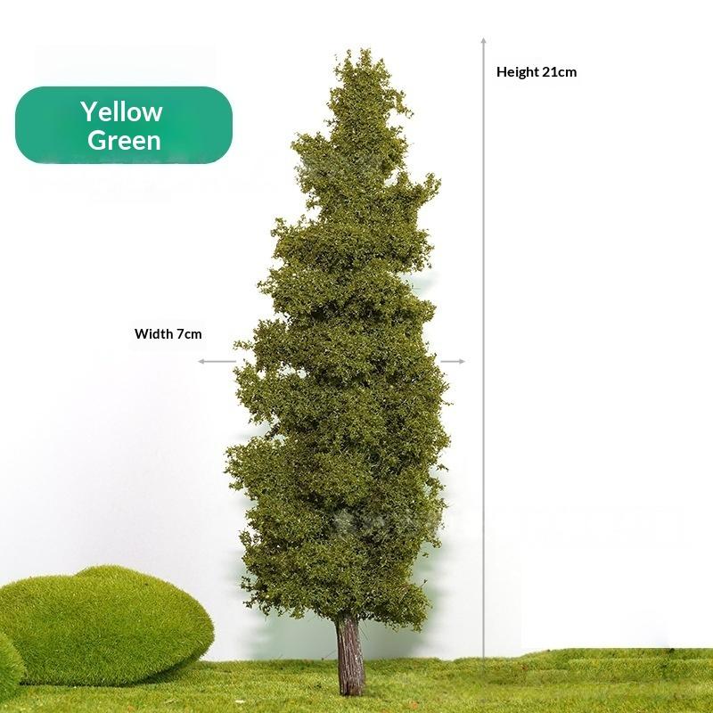 Model Pine Tree Set - 14cm/21cm Artificial Trees for Diorama, Railroad Layout & Architectural Models