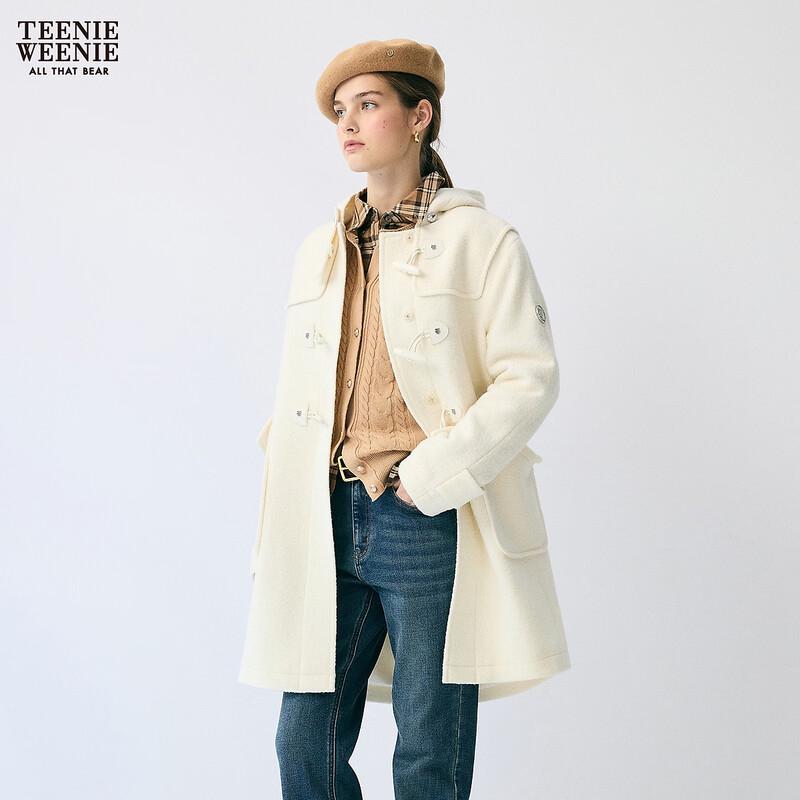 Teenie Weenie Women's Hooded Wool Blend Coat