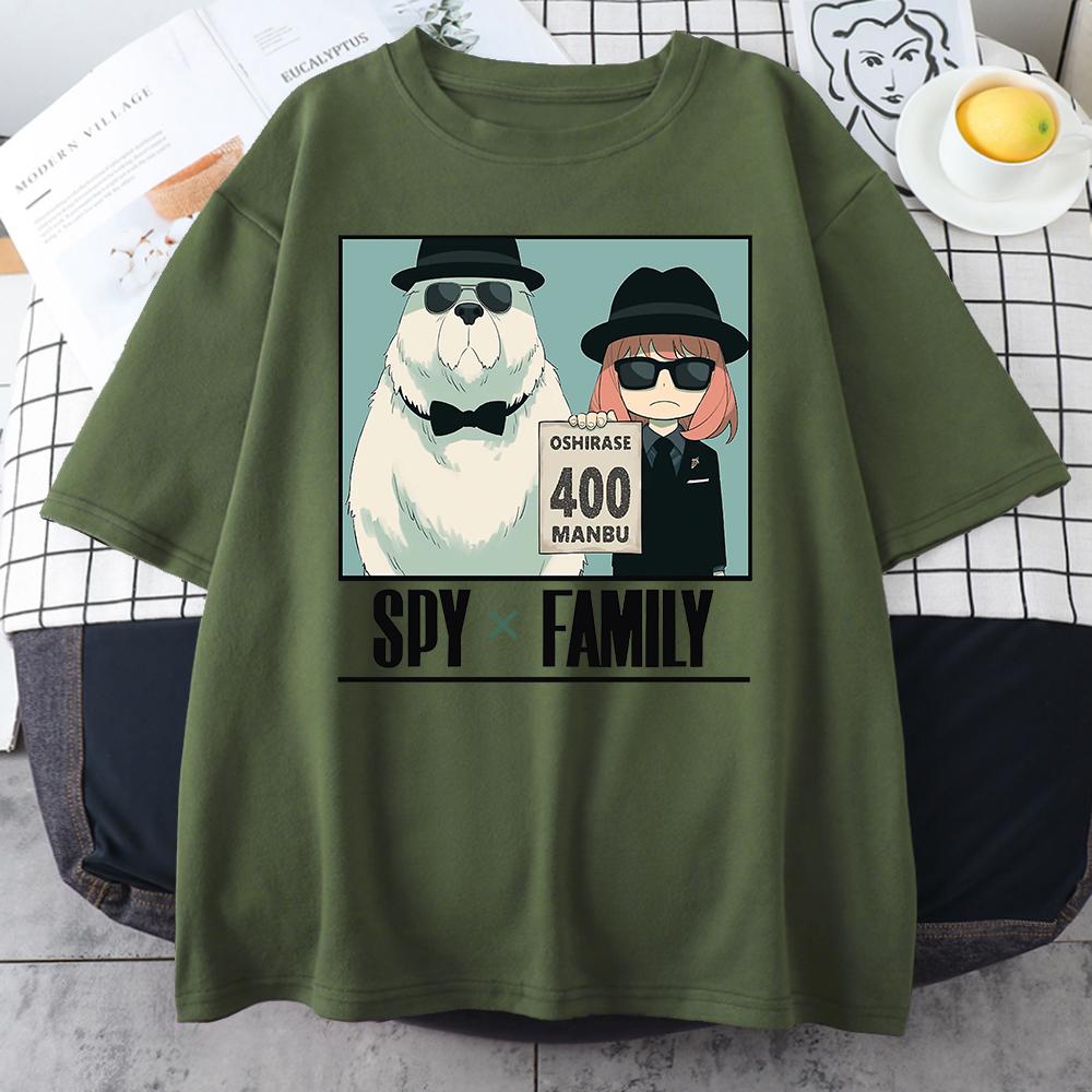 Anime Mange Anya Forger Art Mans Cotton Short Sleeve Creativity All-math T-Shirts Oversize Breathable O-Neck Men Tee Clothing