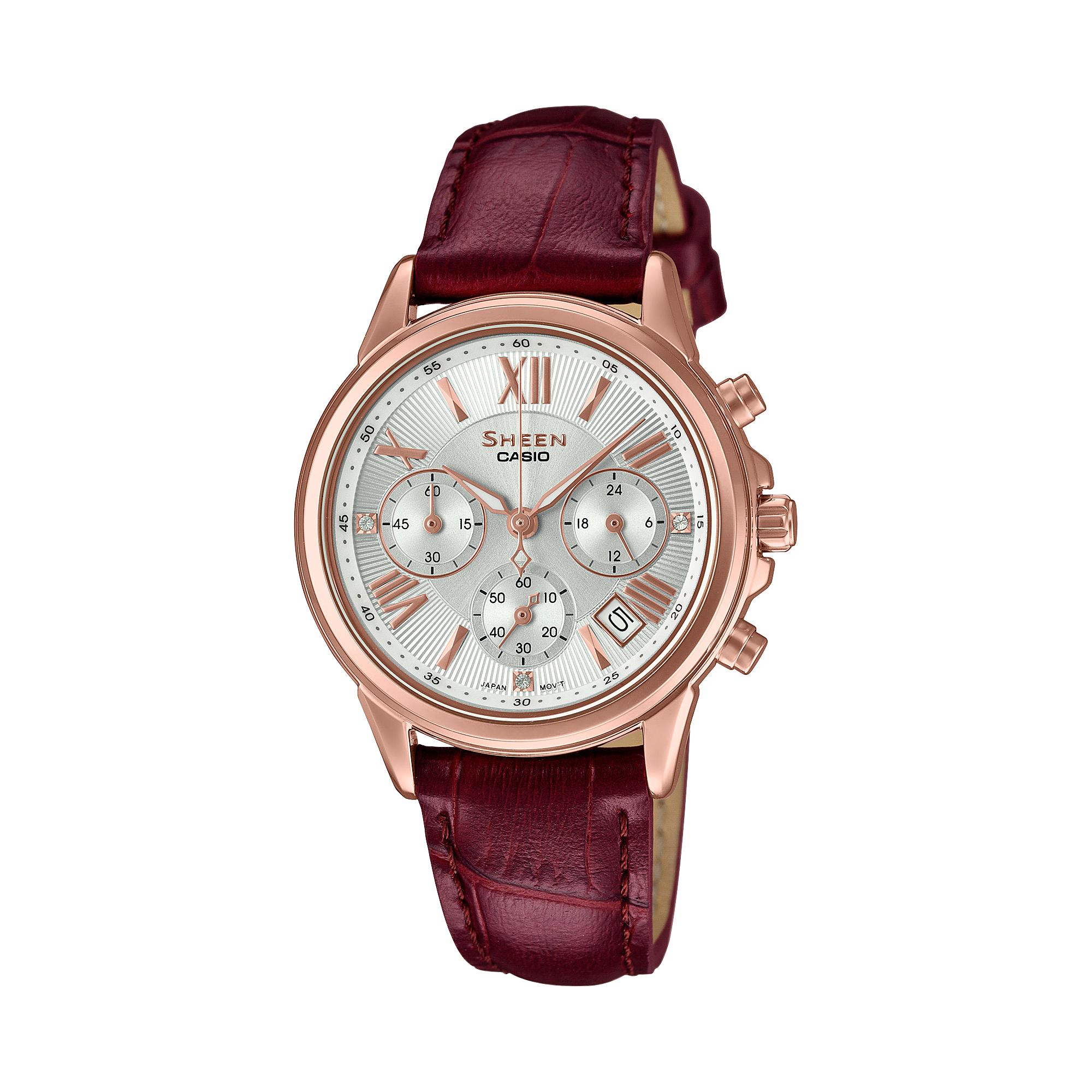 

Casio Men s Analog Quartz Watch SHE-5520PGL-7A белый