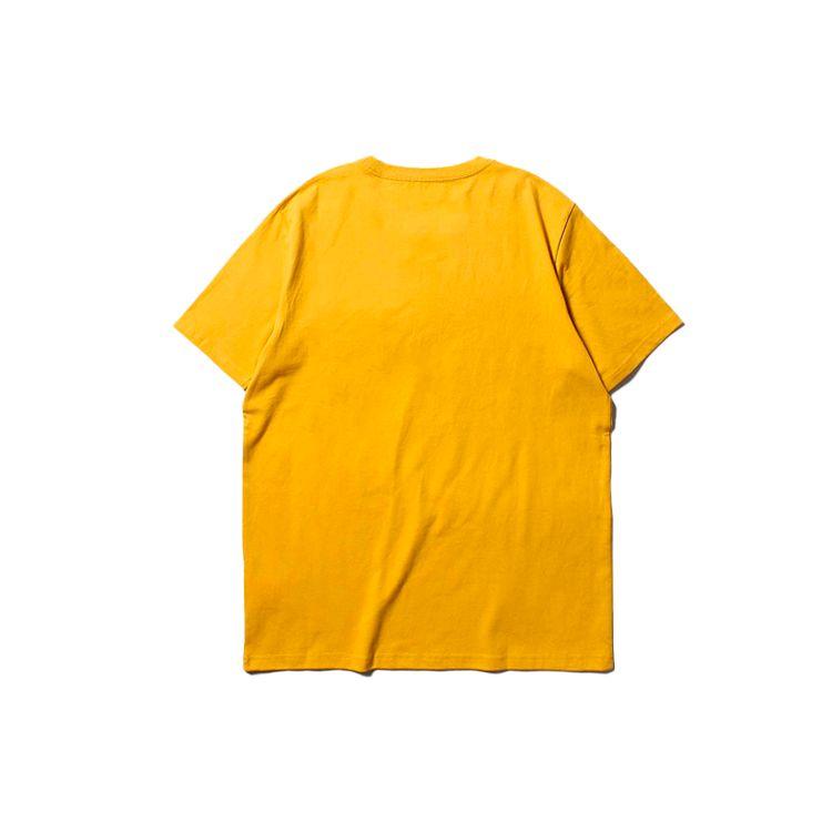 Vans Embroidered Logo Pocket Short Sleeve T-Shirt Men Tops Yellow VN0A4URT50X