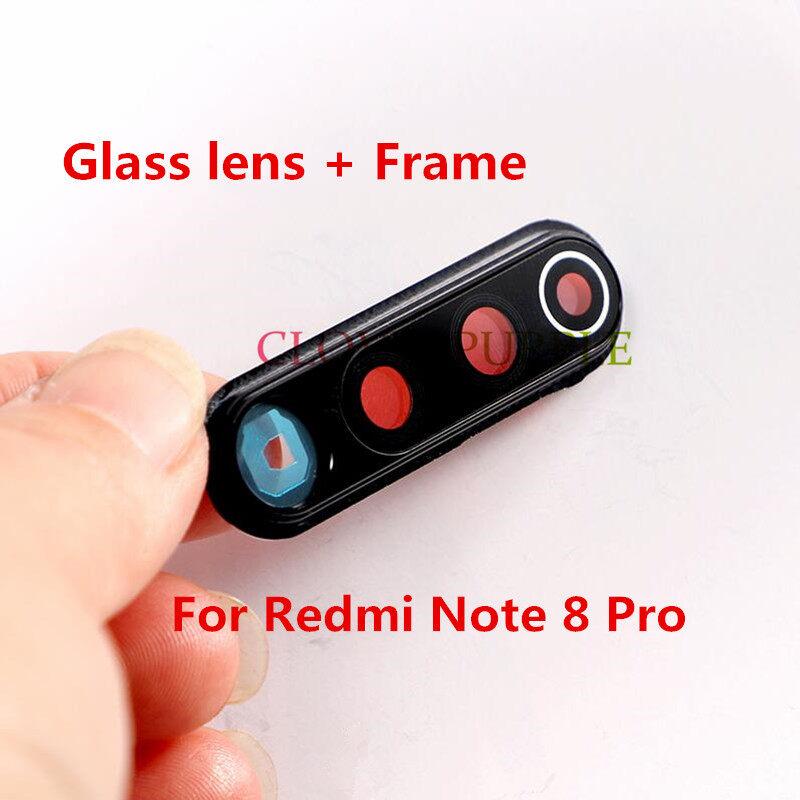 

1x стекло объектива камеры с держателем рамки, ремонт задней крышки корпуса, запасные части для Redmi Note 8 Pro