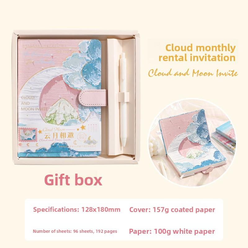 Oil Painting Illustration Handbook PU Magnetic Buckle Book Multi-functional Color Page Notebook Student Girl Stationery