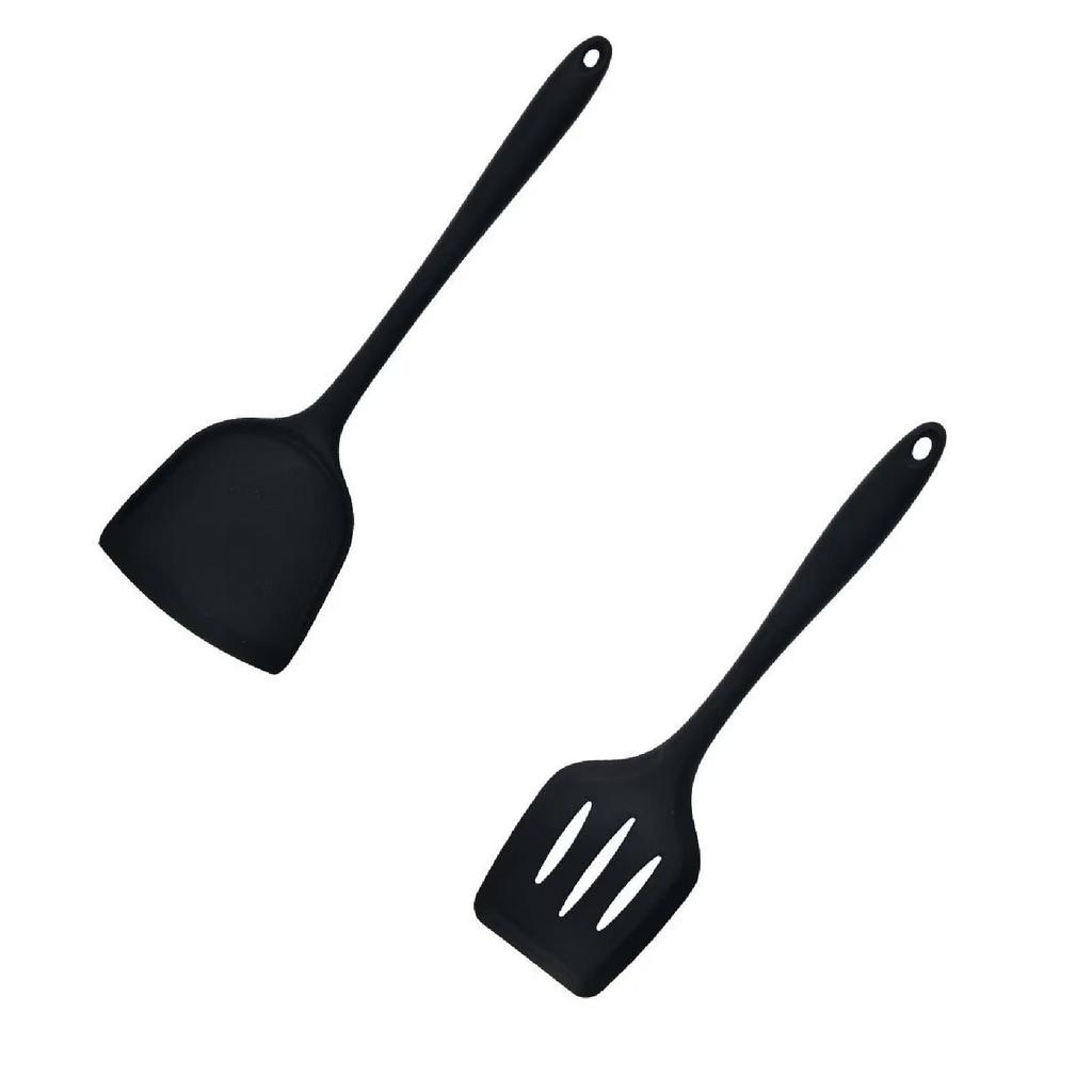 Silicone Spatula for Non-Stick Cookware - Heat Kitchen Turner for Cooking and Baking