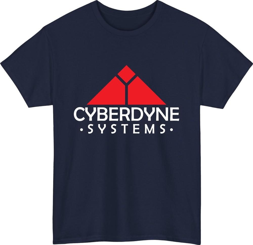 Cyberdyne systems tshirt terminator sci fi logo retro 80s geek skynet gift top S