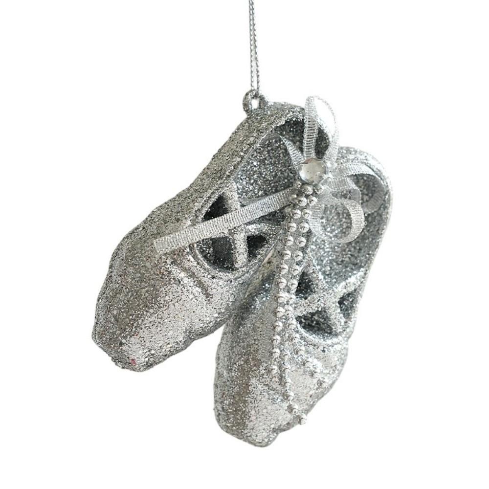 Plastic Tree Hanger Glitter Coat Xmas Charm New Hanging Bauble Holiday Event
