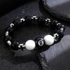 Obsidian Cross Bracelet Live Broadcast Hot-selling Chinese Black Eight Billiard Bracelet Gift Student Party Beaded Bracelet