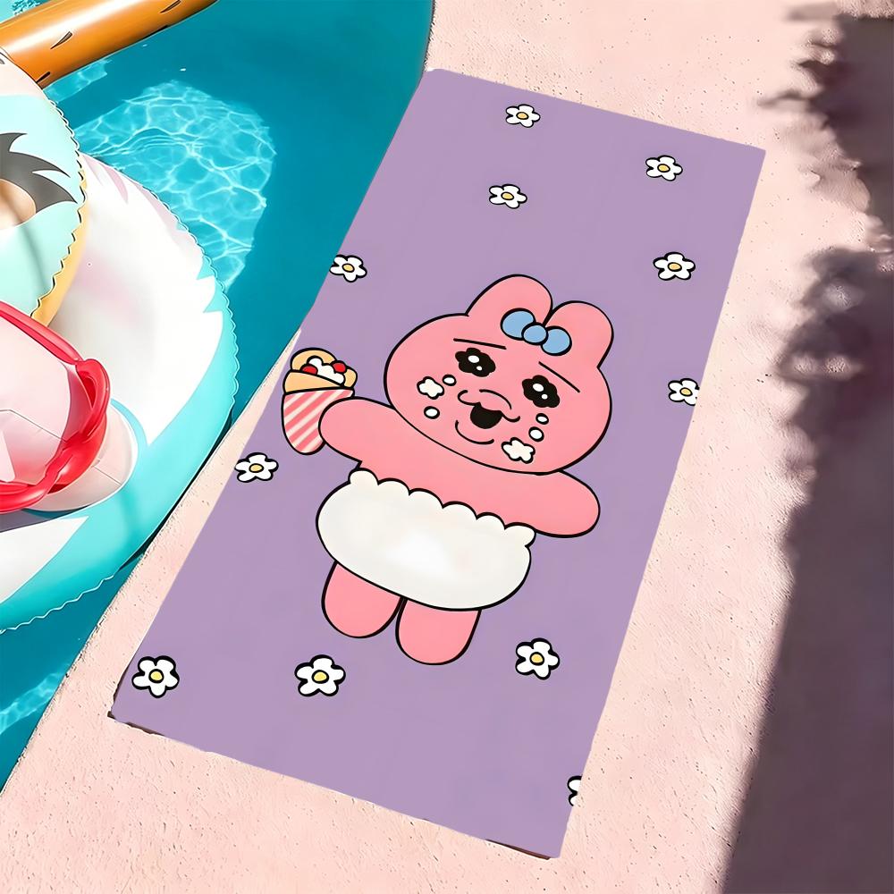 Character O-Opanchu Usagi Towel Microfiber beach towel, quick-dry, sand-free, ultra-fine fiber, super soft.