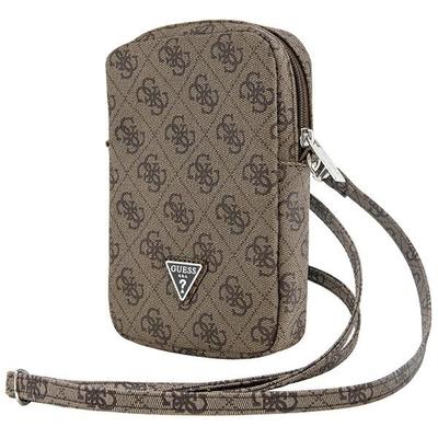 Guess 4G Triangle Brown Phone Bag