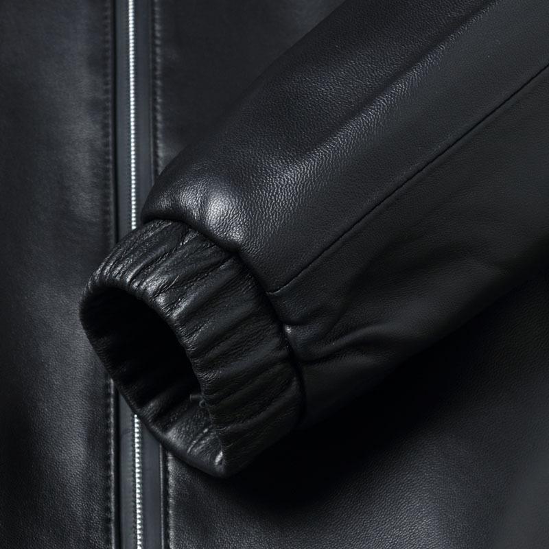 New Style Sheepskin Leather Jacket Men's Hooded Fashionable Casual Leather Jacket Coat Pure Leather Leather Jacket