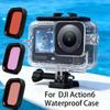 Waterproof Housing Case for Dji Action 6 Diving Housing Protective Shell Underwater Sports Camera Accessories Kit 45M Waterproof