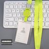 Transparent Acrylic Employee ID Badge Holder with Lanyard - Customizable Chest Card Holder