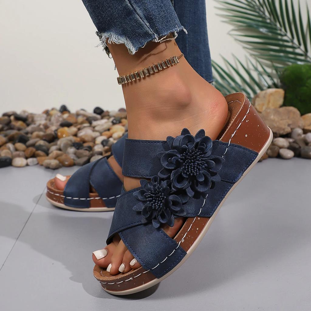 Fashion Shoes Women Slippers Outdoor Wedge Sandals Ladies Summer Elegant Shoes Woman Casual Platform Slippers Female Beach Slides Women