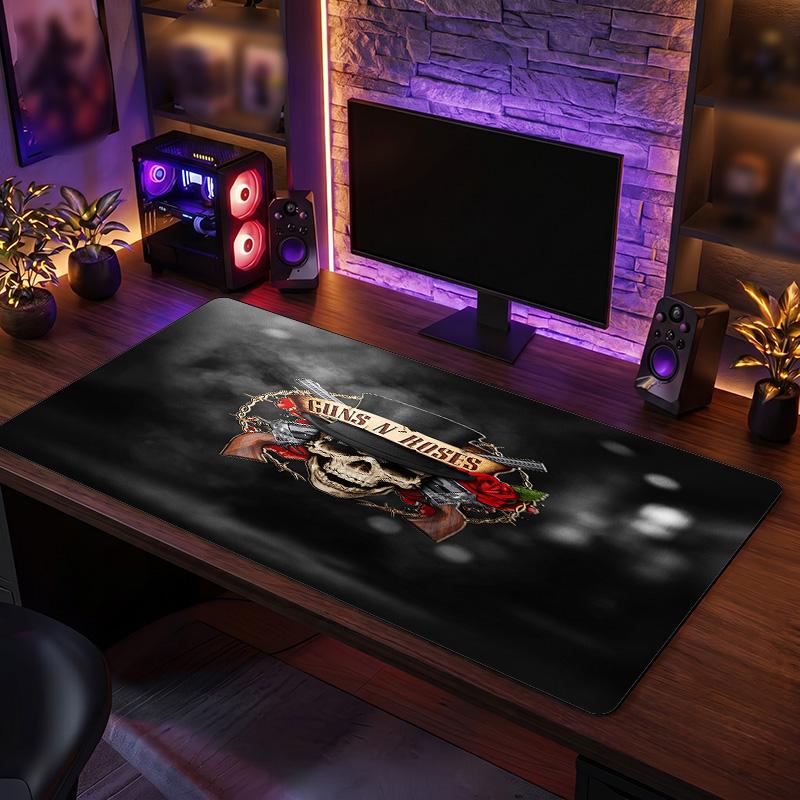 Guns N’ Roses Print Large Mouse Pad Smooth Surface Anti?Slip Desk Mat For Gaming Office Laptop Decoration