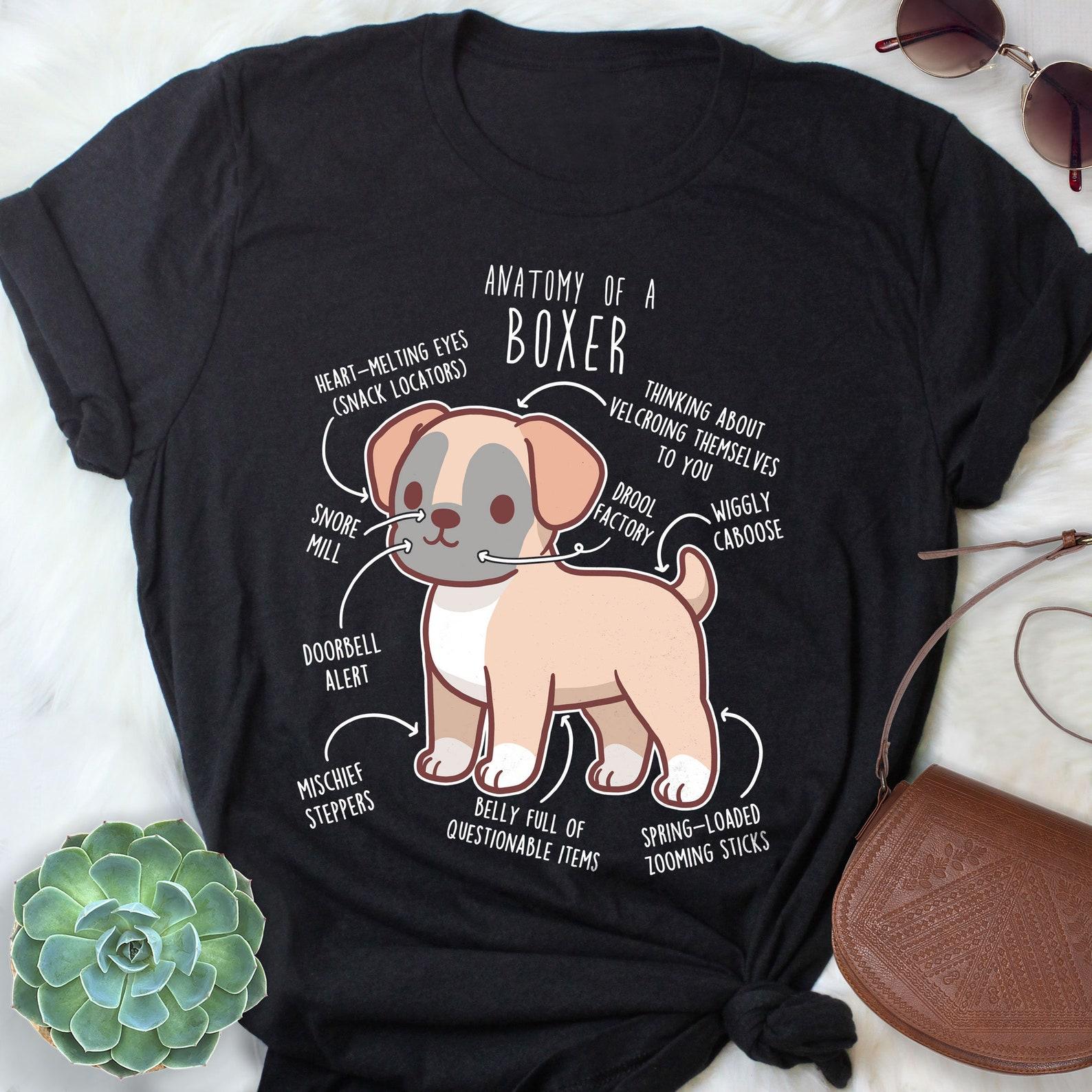 Fawn Boxer Dog Shirt, , , Funny Dog Lover Gift, Black Masked Boxer Mom, Boxer Dad, Cute Dog T-shirt, Pet Tee, Animal Lover 130