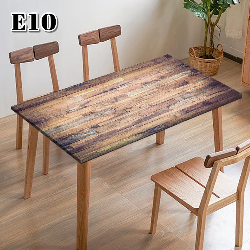

Imitation Wooden Retro Square Table Cover Elastic Edge Restaurant Dining Tablecloth Dust Cover Protector For Home Homestay Decor (as the picture,122x61CM)