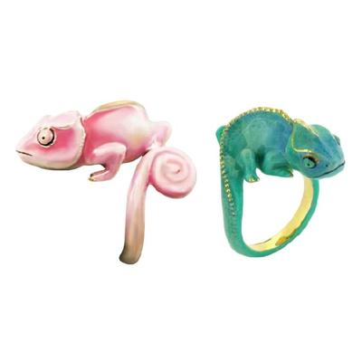 Trendige 3D-Tierringe Verstellbare Öffnung Bequem zu tragen Für Freizeit oder Party