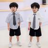2024 Trendy Cotton Short-Sleeve Embroidered Shirt for Kids