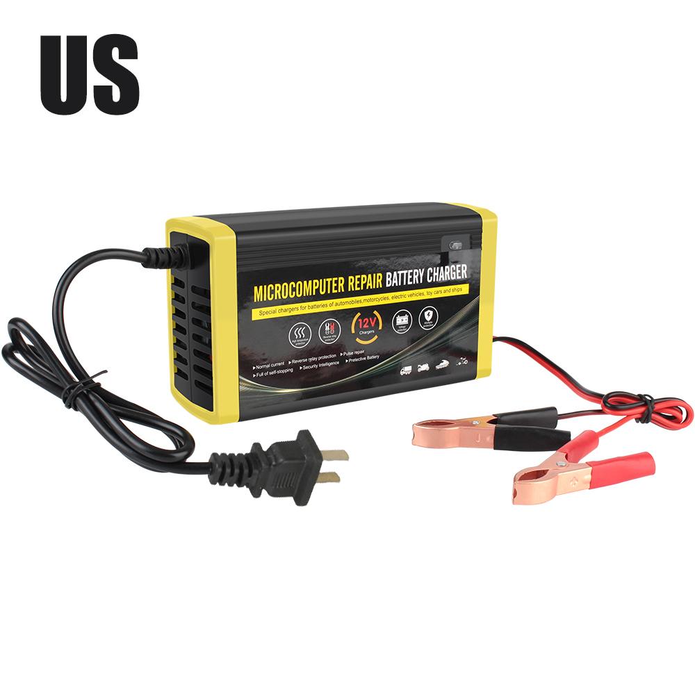 

Влажное и сухое свинцово-кислотное гелевое зарядное устройство для быстрой зарядки полностью автоматическое зарядное устройство для автомобильного аккумулятора Power Pulse Repair 12 В 6 А US
