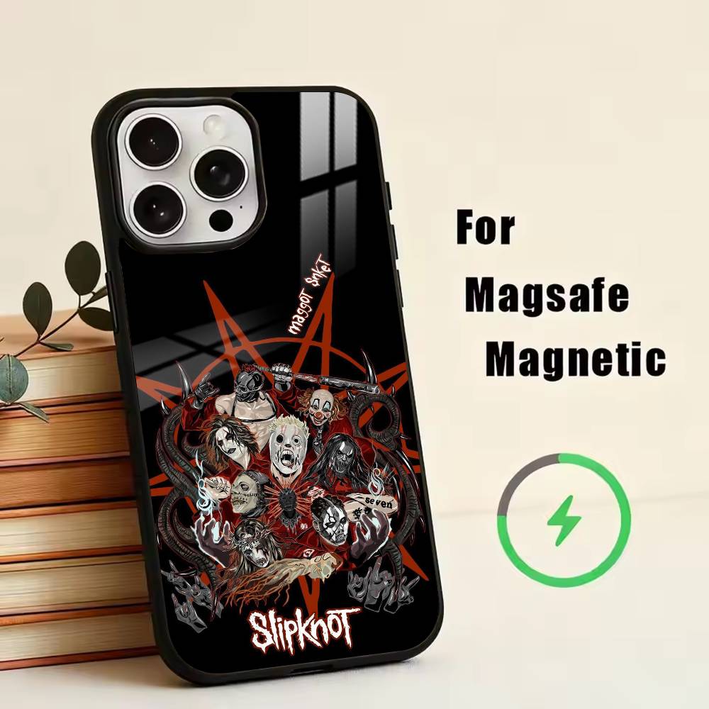 S-Slipknot Bone C-Church Phone Case For iPhone17,16,15,14,13,12,11 Plus,Pro Magnetic For Magsafe Wireless Charging