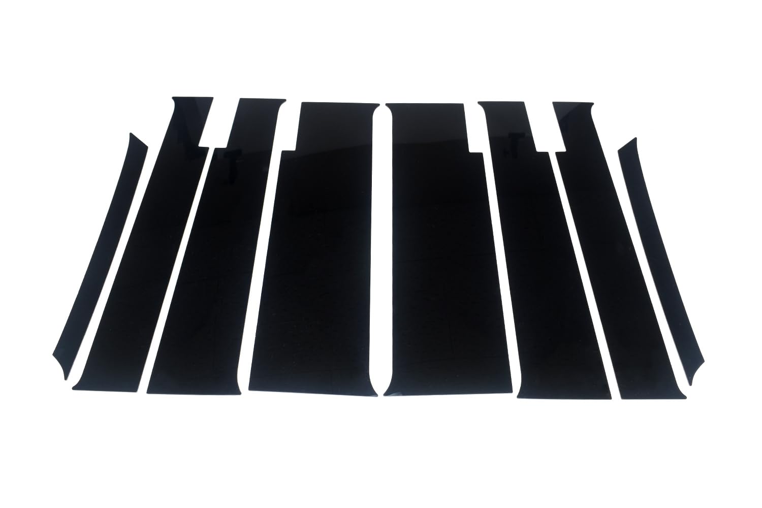 

SecondStage Pillar Garnish for Daihatsu Move Canvas vehicles with factory side Piano Black LA800/LA810S (for visors) - (D017BLK)