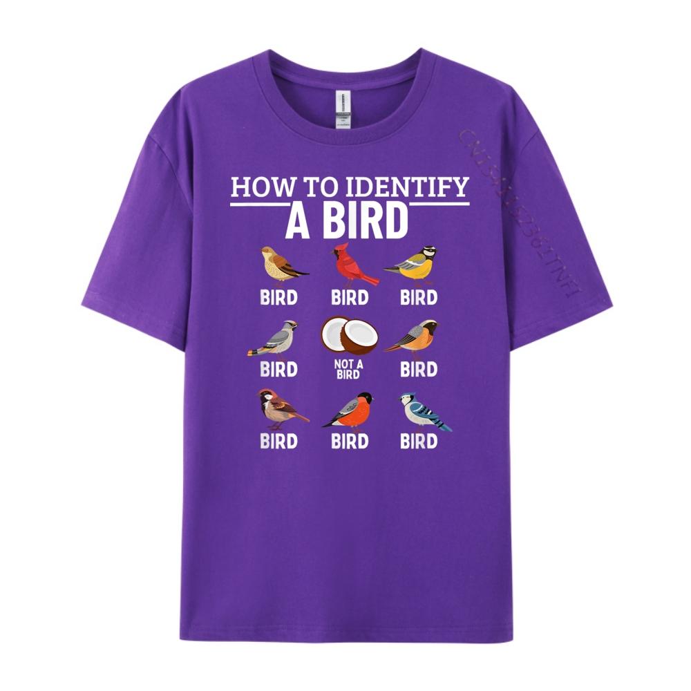How To Identify A Bird Funny Bird Watching Brand T Shirt TShirt Tee Shirt  Hip Hop