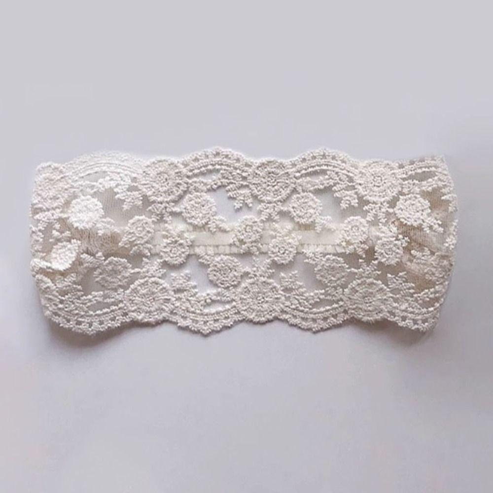 Flower Lace Baby Headband Embroidered Elastic Hair Hoop Sweet Infant Hairband Kids