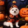 Stretchy Pumpkin Printed Hoodie Soft Pet jumpsuit Cute Pet Cosplay Outfit  Halloween