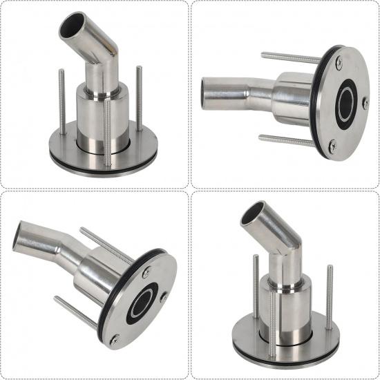 Stainless Steel 316 thru hull exhaust kit, Thru Hull Exhaust fitting 24mm Tube Pipe + 24'' Exhaust Pipe Parking Air Heater 1 Inch/25mm Inner Fitting