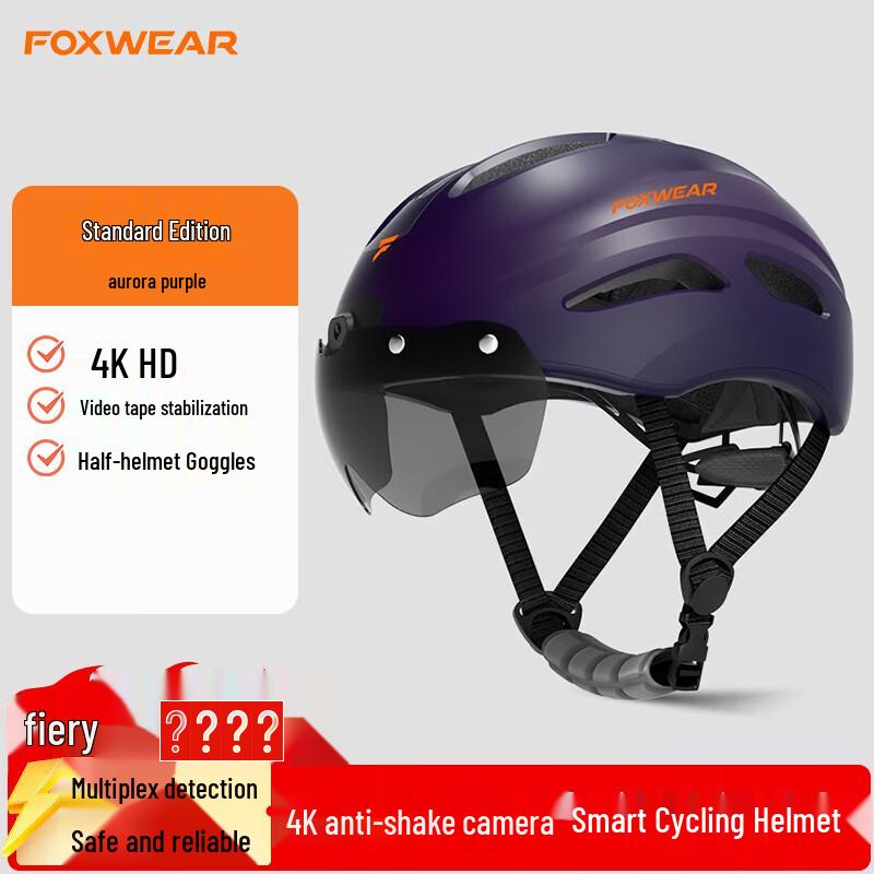 

FOXWEAR Smart Cycling Helmet with 4K Camera (CN version)