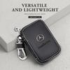 Leather Car Key Fob Case Cover Keychain Zipper Bag Protection Shell For Mercedes Benz W204 W205 W212 W213 W221 W177 W246 GLC GLA PA9