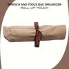 Organizér na klíče Taška na uložení nářadí s 16 kapsami Skládací design Snadno se přenáší Přenosná rolovaná taška na nářadí Organizér tašky