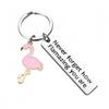 Inspirational "Never Forget How Flamazing" Stainless Steel Keychain