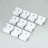 5/10Pcs For Aluminum Alloy Solar Panel End Clamps For PV Module Racking Mount System Accessories Photovoltaic Mounting