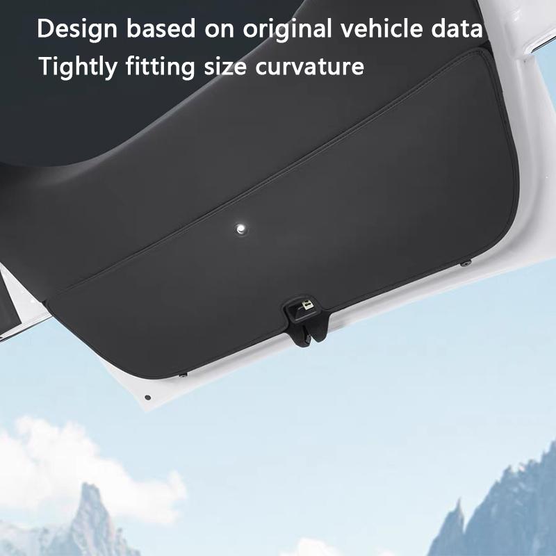 For Tesla Model YL 6-Seater Trunk Tailgate Guard Pad Leather Rear Cargo Liner Protective Anti-dirty Pad Car Interior Accessories
