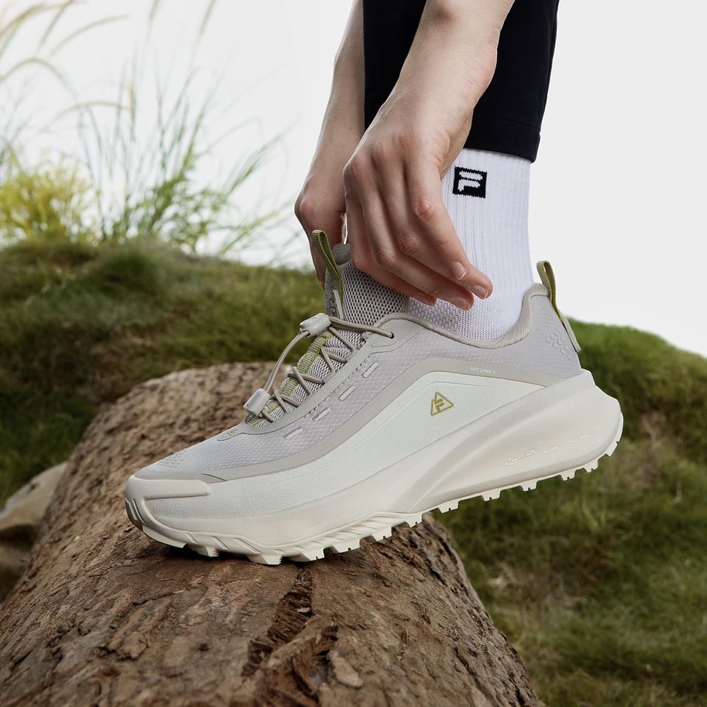 New FILA Cushioning, Wear Resistant Low top Running Shoes Women's White Gray A12W511201FPP