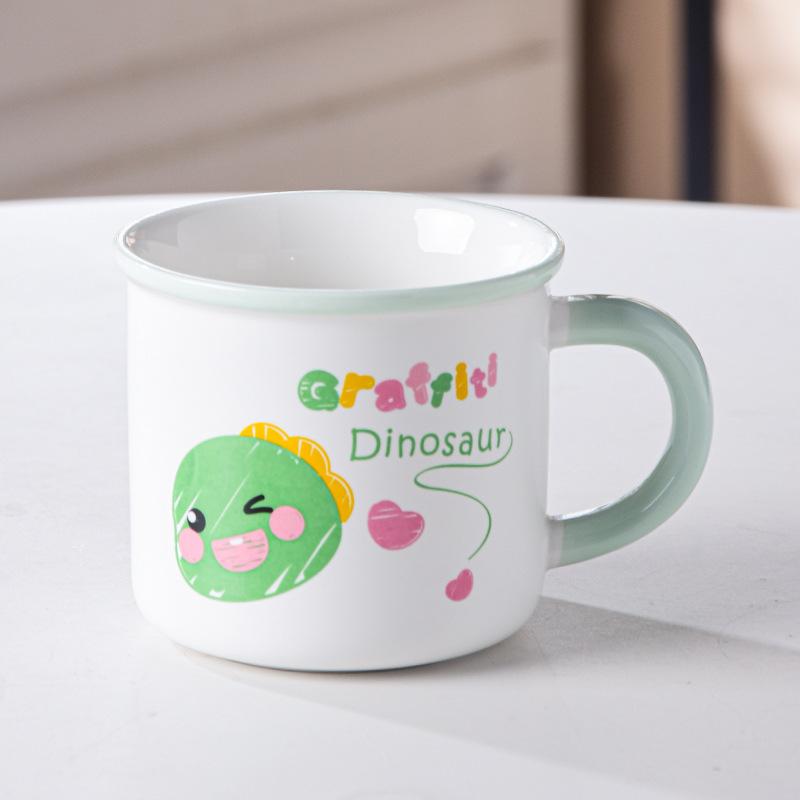 

Ретро Высокоценная Керамическая Мультяшная Чашка Дом Офис Чашка для Воды Милая Мужская и Женская Чашка для Кофе Кружка Подарок 350ML