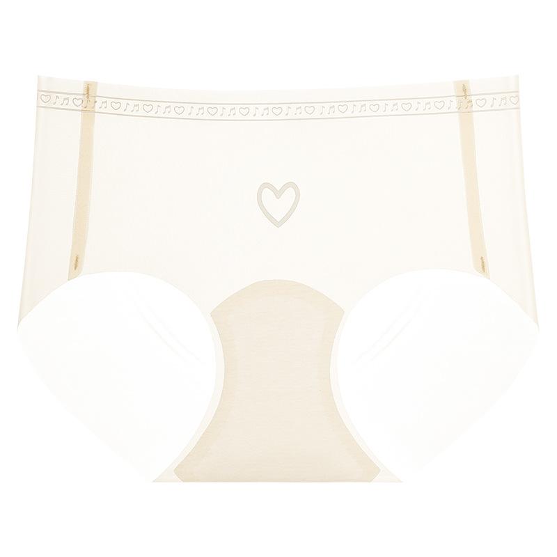 Girls Summer Love Comfortable Ice Silk A Piece of Non Trace Breathable Waist Triangle Briefs