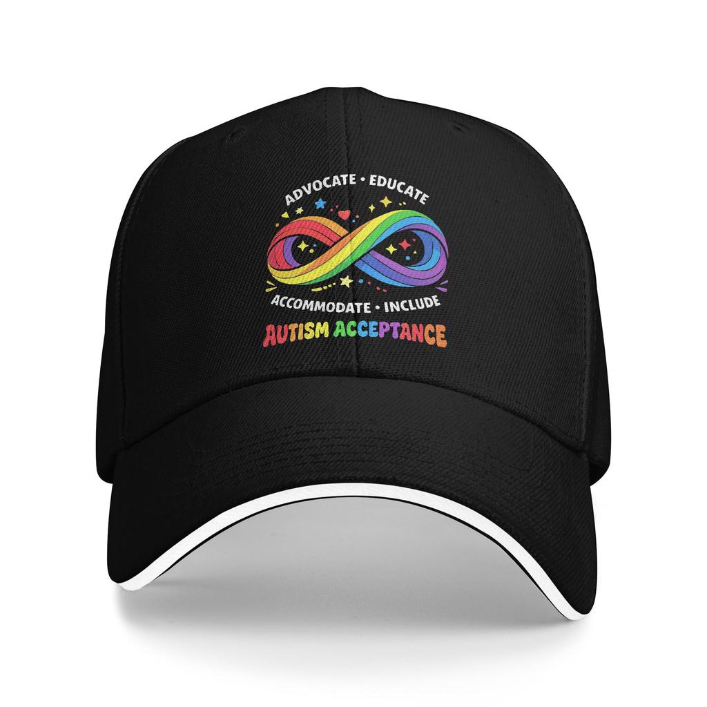 Autism Awareness Respect Love Support Merch Unisex Women Baseball Caps Trucker Hat Retro Daily Headwear Adjustable Snapback Hat