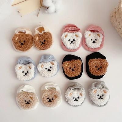 Neue Kinder Jungen Mädchen Kurze Socken Neugeborenes Baby Cartoon Bär Socke Kinder Weiche Bootssocken Niedliche Säuglingssocken Kleinkind-Accessoires