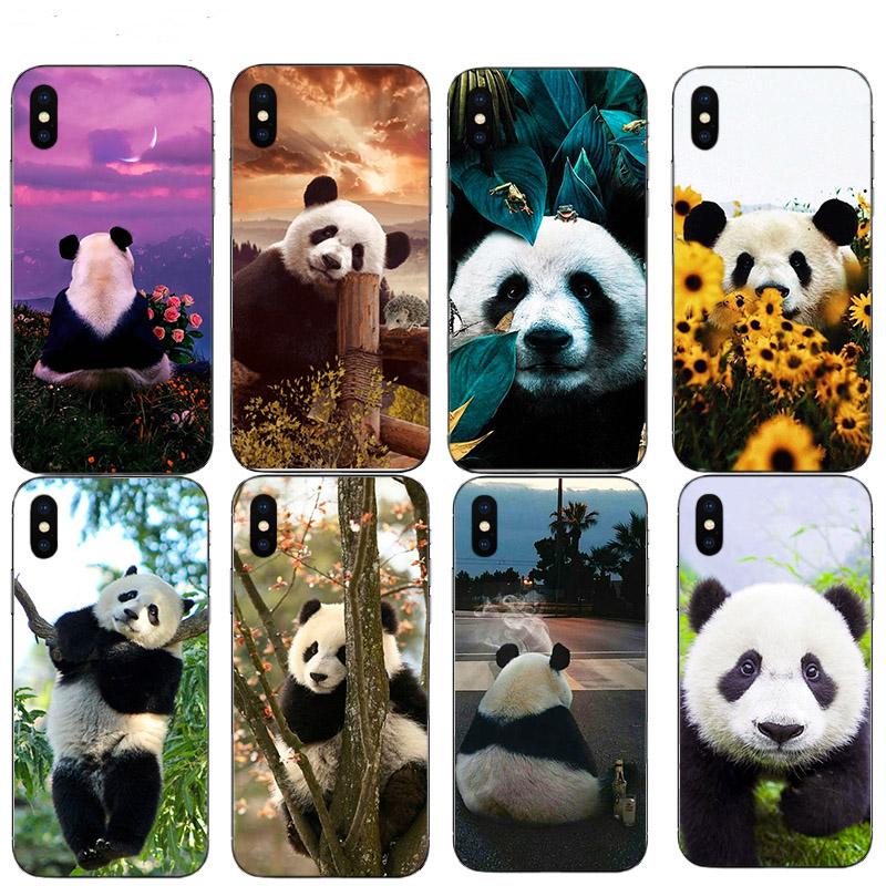 Pouzdro na mobil s vysokým rozlišením, roztomilá panda, pro iPhone 13 12 Mini 11 Pro Max XS Pevné pouzdro na mobilní telefon X XR SE 8 7 Plus 5 6 Cover