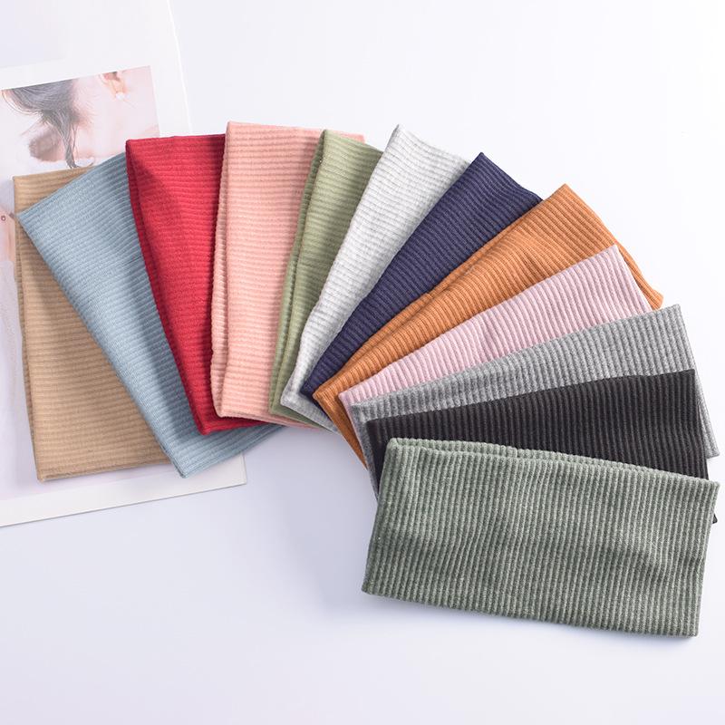 Korean Style Knitted Women's Headband: Versatile, Sweat-Absorbent, Elastic for Sports & Face Washing