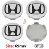 58/69mm Car Wheel Hub Center Caps 4PCS ABS Wheel Rim H Logo Cover for Honda  Civic Accord CR-V Fit Auto Exterior Accessories ajk256
