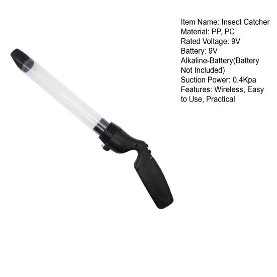 Wireless Vacuum Insect Trap Pest Catcher Portable Easy To Use Battery Powered Indoor Outdoor Handheld Spider Insect Traps Catcher